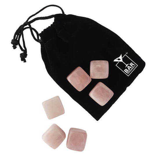 Bar Originale Pink Quartz Chilling Stones - Pack of 6
