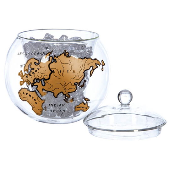 Mixology Vintage Globe Ice Bucket Gold