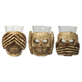 Bar Bespoke Drink No Evil Shot Glasses