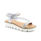 Heavenly Feet Fresco Silver Premium Sandals