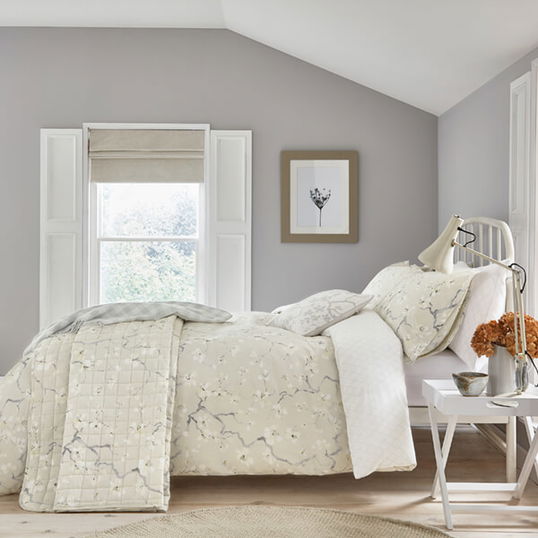 Sanderson Options Anthea Duvet Cover Set Super King Size Grey