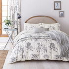 Sanderson Options Etchings & Roses Duvet Cover Set Double Ivory