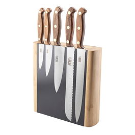 Taylor's Eye Witness Heritage Oak 5 Piece Knife Block Set