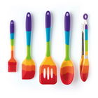 Taylor`s Eye Witness Rainbow Silicone 5 Piece Kitchen Utensil Set