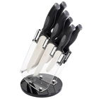 Sabatier Professional L`Expertise 6 Piece Soft Grip Kitchen Knife Revolving Block Set
