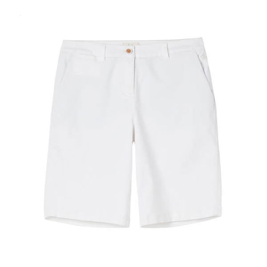 Joules Bright White Cruise Long Chino Shorts