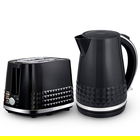 Tower Solitare Kettle and 2 Slice Toaster Set Black