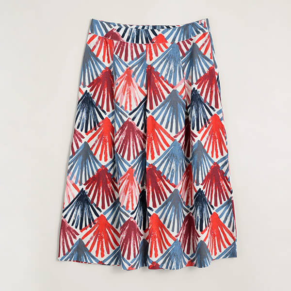 Seasalt Fairy Folk Skirt Scallop Fans Chalk