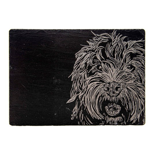 The Just Slate Company Cockapoo Slate Cheese Board