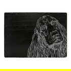 The Just Slate Company Cocker Spaniel Slate Cheese Board