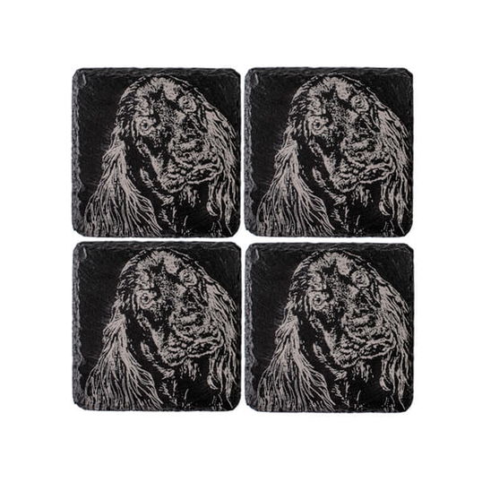 The Just Slate Company Set of 4 Cocker Spaniel Slate Coasters