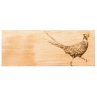 The Just Slate Company Pheasant Large Oak Serving Board