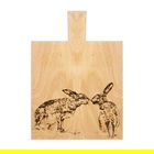 The Just Slate Company Kissing Hares Medium Oak Serving Paddle
