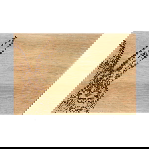 The Just Slate Company Hare 30cm Oak Serving Board