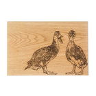The Just Slate Company Quacking Ducks 30cm Oak Serving Board