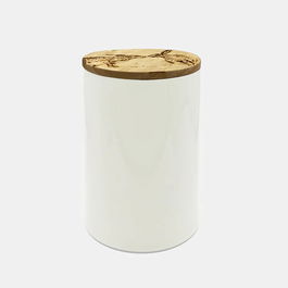 The Just Slate Company Kissing Hares Oak & Ceramic Medium Storage Jar