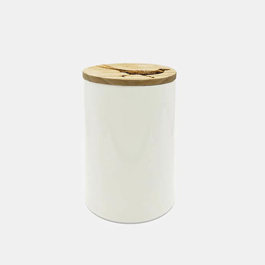 The Just Slate Company Pheasant Oak & Ceramic Small Storage Jar