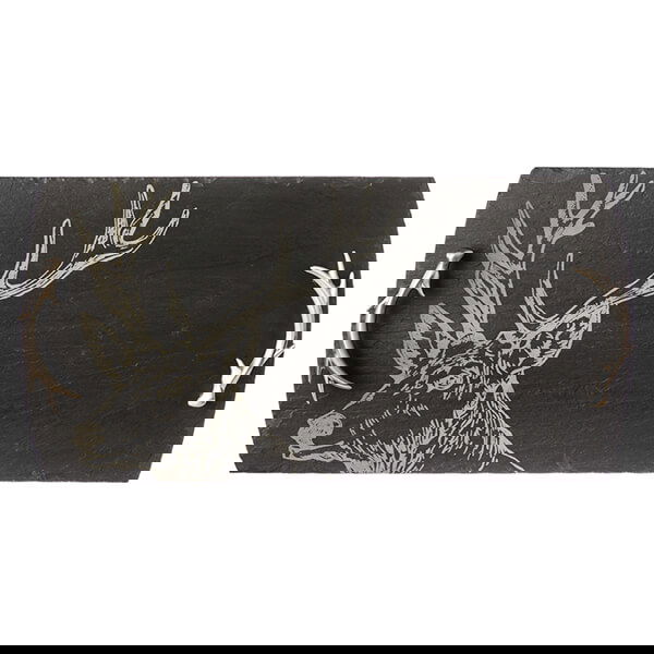 The Just Slate Company Large Stag Slate Serving Tray Gift Boxed