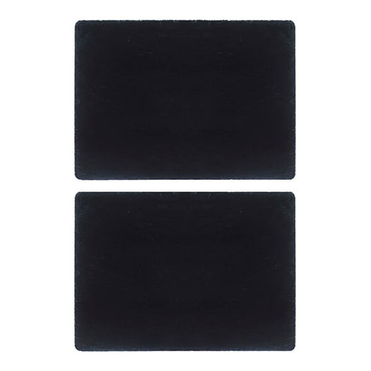The Just Slate Company Set of 2 Rectangular Slate Place Mats