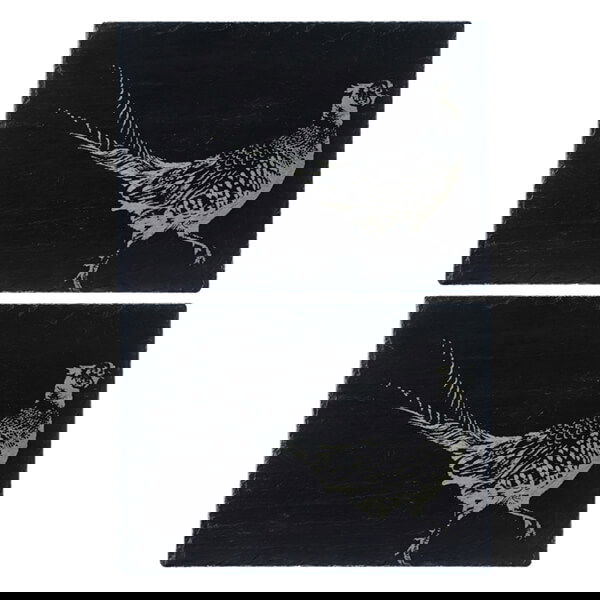 The Just Slate Company Set of 2 Pheasant Slate Place Mats