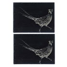 The Just Slate Company Set of 2 Pheasant Slate Place Mats