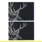 The Just Slate Company Set of 2 Stag Slate Place Mats