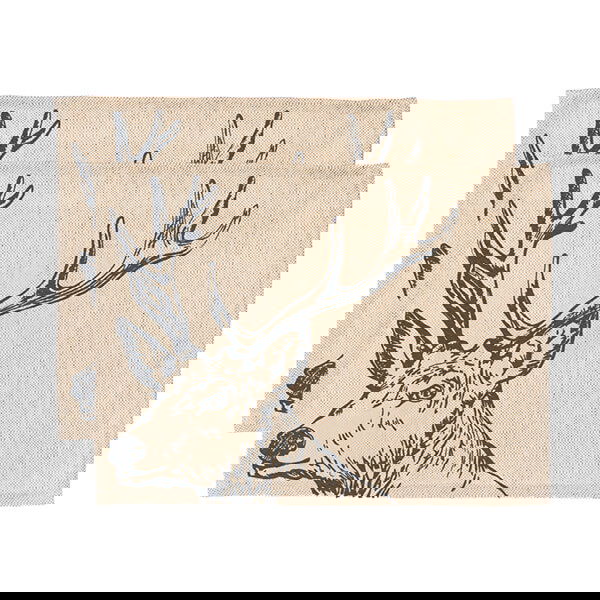 The Just Slate Company Set of 2 Stag Linen Place Mats