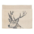 The Just Slate Company Stag Linen Table Runner