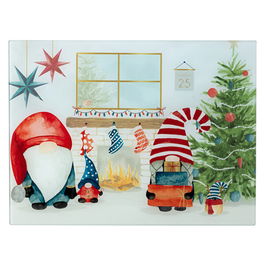 Christmas Gonk Glass Worktop Saver