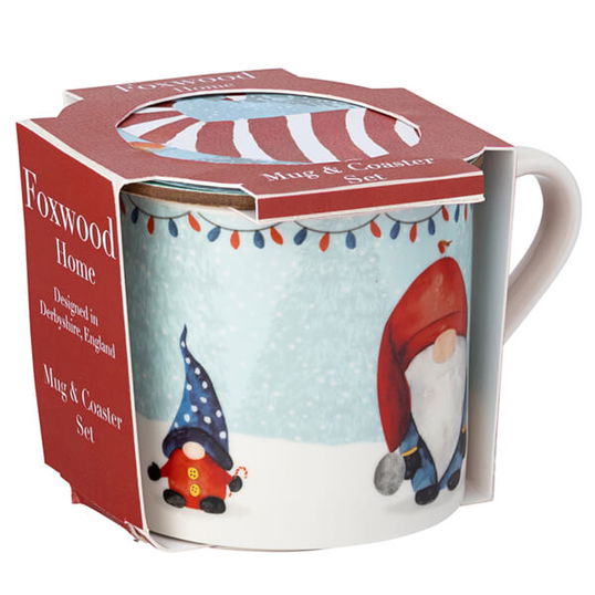 Christmas Gonk Mug & Coaster Set