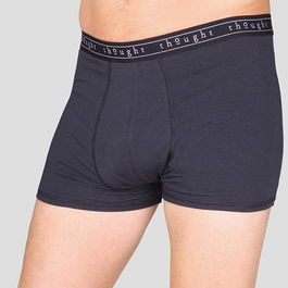Thought Navy Michael Striped Bamboo Organic Cotton Blend Jersey Boxers Size XL