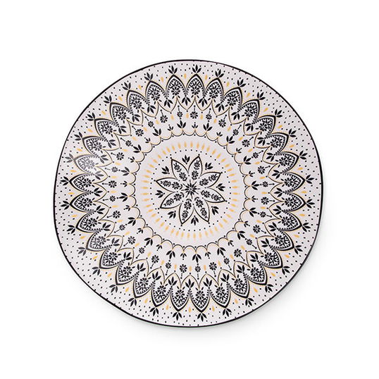 Sara Miller Artisanne Noir Mandala Medium Serving Bowl