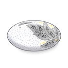 Sara Miller Artisanne Noir Paisley Medium Oval Serving Platter