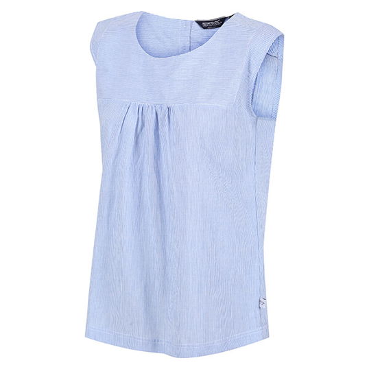 Regatta Women`s Bridgidine Swing Top Sonic Blue Stripe Size 16