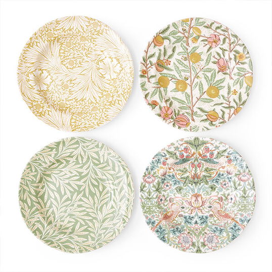 Morris & Co Mixed Set of 4 23cm Plates