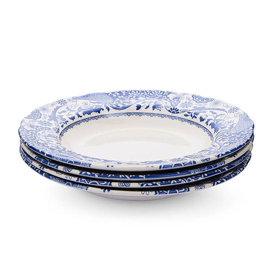 Spode Brocato Set of 4 Soup Plates