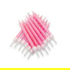 Anniversary House Glitter Candles Pink with Holders Pack of 12