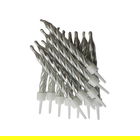 Anniversary House Metallic Candles Silver with Holders Pack of 12
