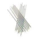 Anniversary House Extra Tall Candles Metallic Silver with Holders Pack of 6