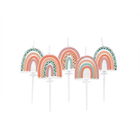 Anniversary House Neutral Rainbow Pick Candles Pack of 5