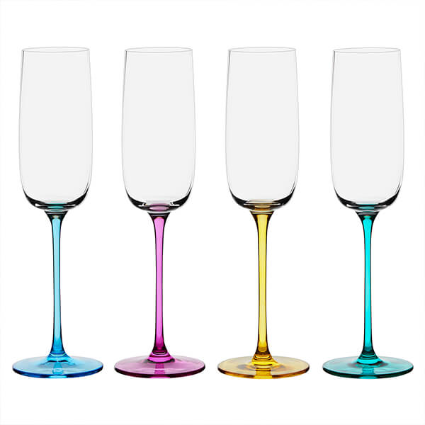 Anton Studios Gala Set of 4 Champagne Flutes