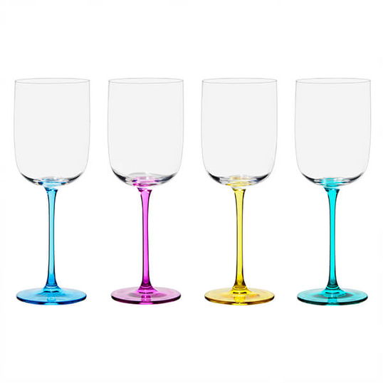 Anton Studios Gala Set of 4 Wine Glasses
