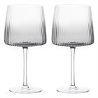 Anton Studios Empire Set of 2 Gin Glasses Smoke