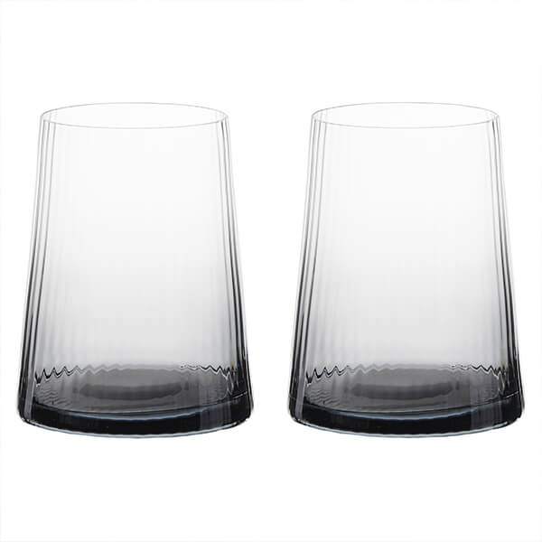Anton Studios Empire Set of 2 DOF Tumblers Smoke