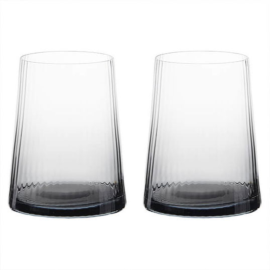 Anton Studios Empire Set of 2 DOF Tumblers Smoke