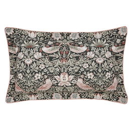Morris & Co Strawberry Thief Oxford Pillowcase Charcoal