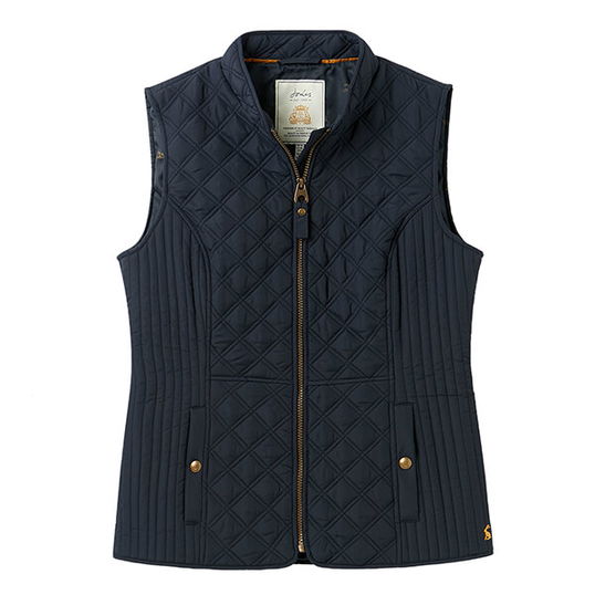 Joules Marine Navy Minx Quilted Gilet Size 14