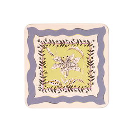 Cath Kidston Wisteria Set Of 4 Cork Back Square Coasters