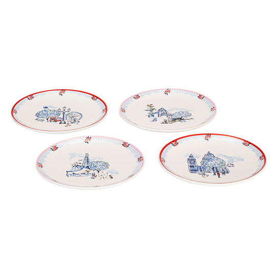 Cath Kidston London Set Of 4 Side Plates