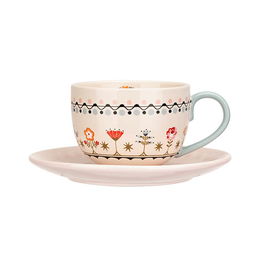 Cath Kidston Painted Table Teacup & Saucer Set